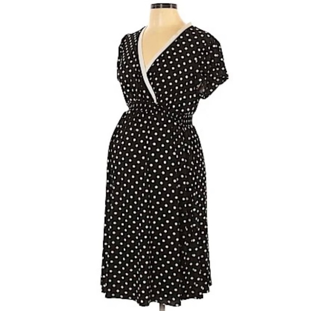 Motherhood Maternity Polka-Dot Print Casual Dress